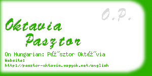 oktavia pasztor business card